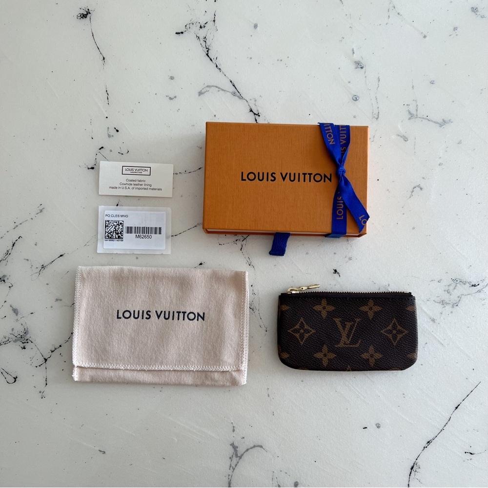 FULL SET NEW | LOUIS VUITTON KEY POUCH | MONOGRAM